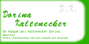 dorina kaltenecker business card